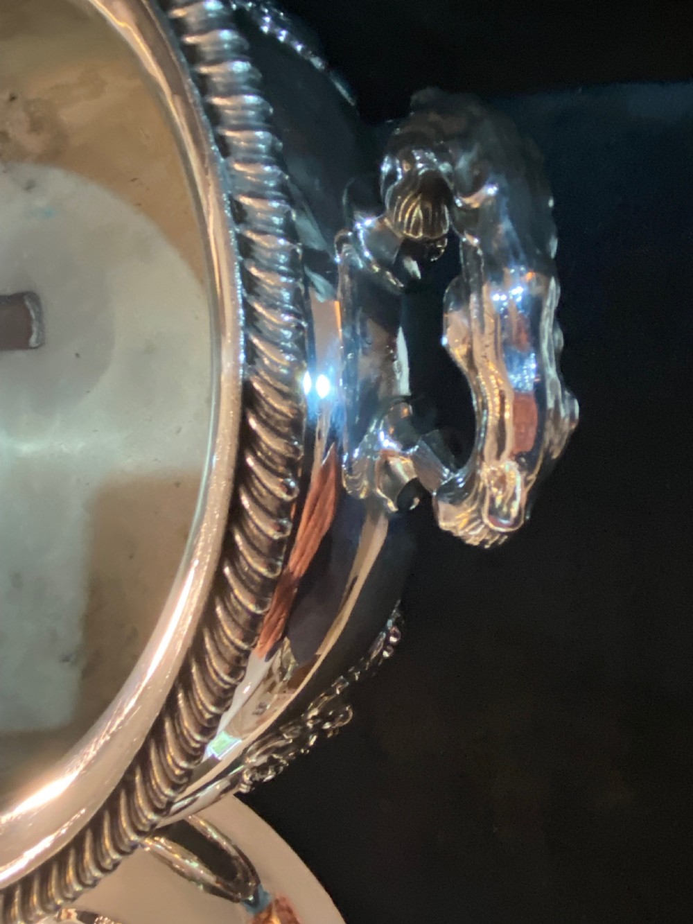 Silver Plated Tureen of Large Proportions  View VI