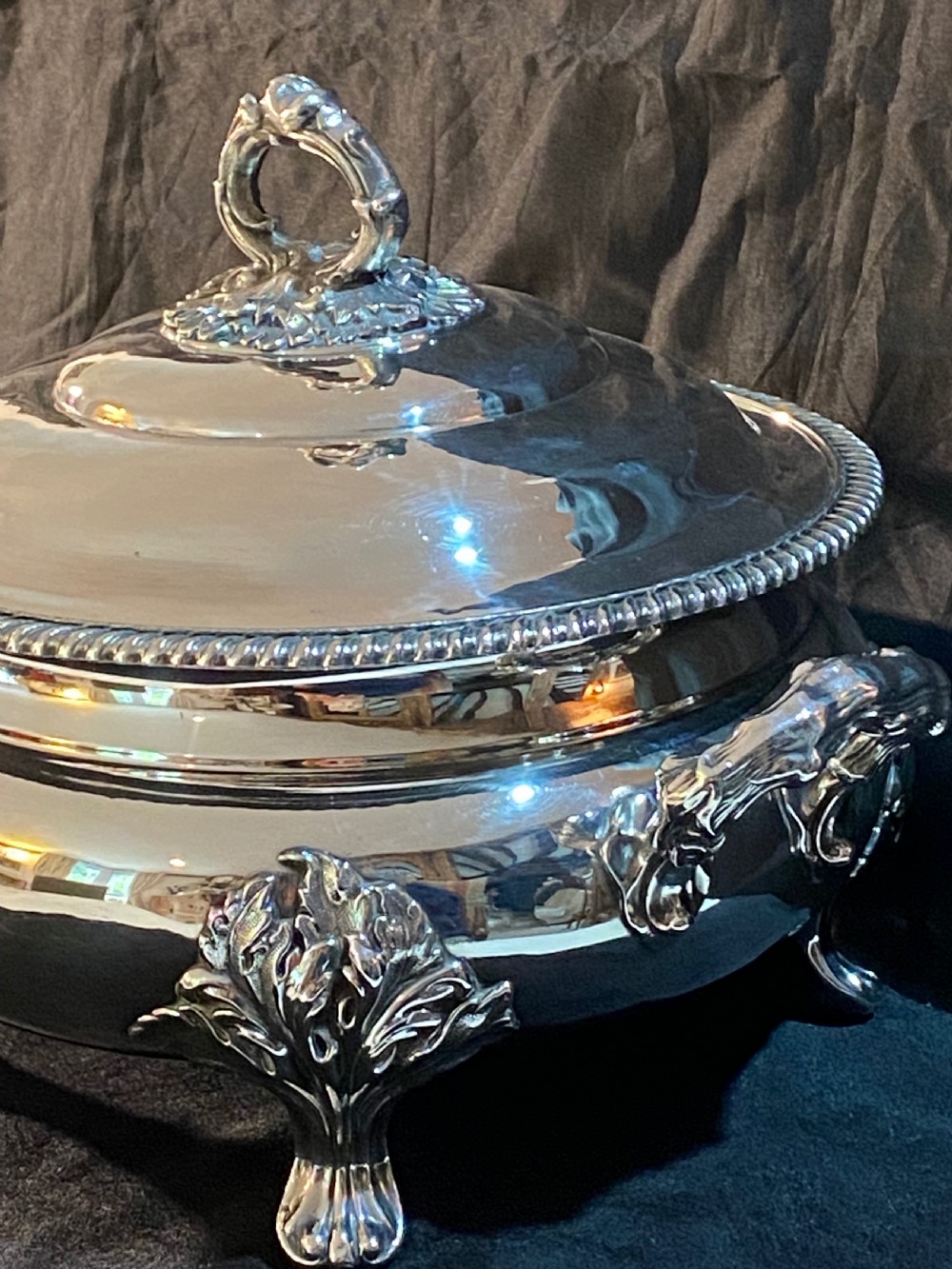 Silver Plated Tureen of Large Proportions  View XI