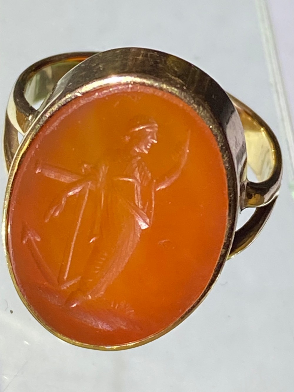 Victorian Carnelian Intaglio Ring View IV