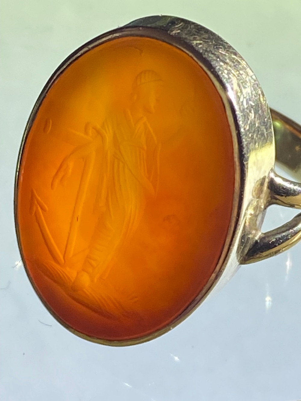 Victorian Carnelian Intaglio Ring View XIII