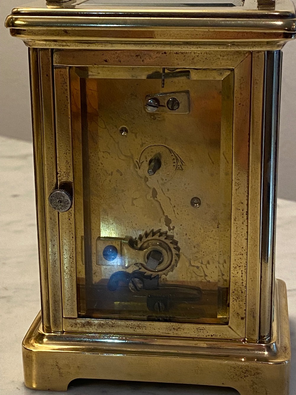 Mappin and Webb Brass Carriage Clock with Case View VII