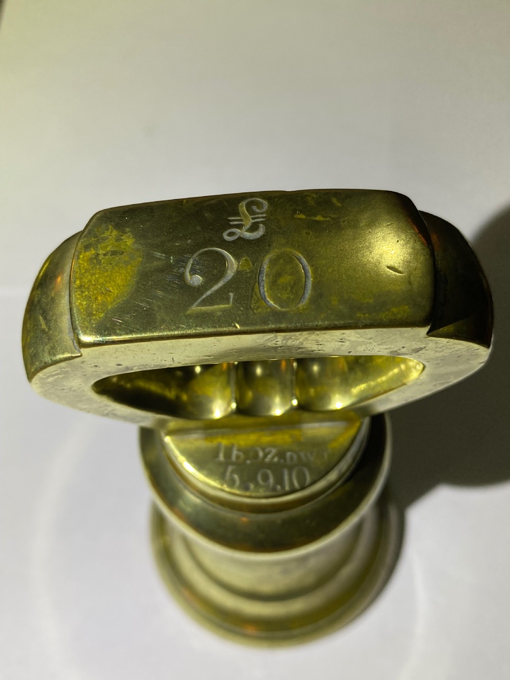 Set of Victorian Brass Weights View VI