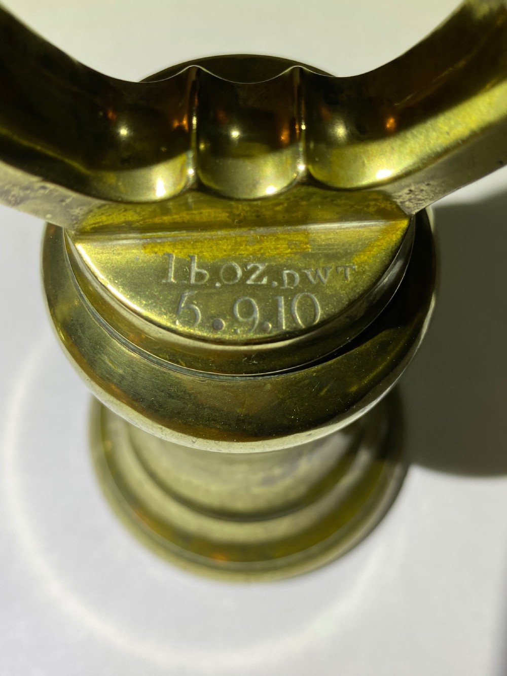 Set of Victorian Brass Weights View VII