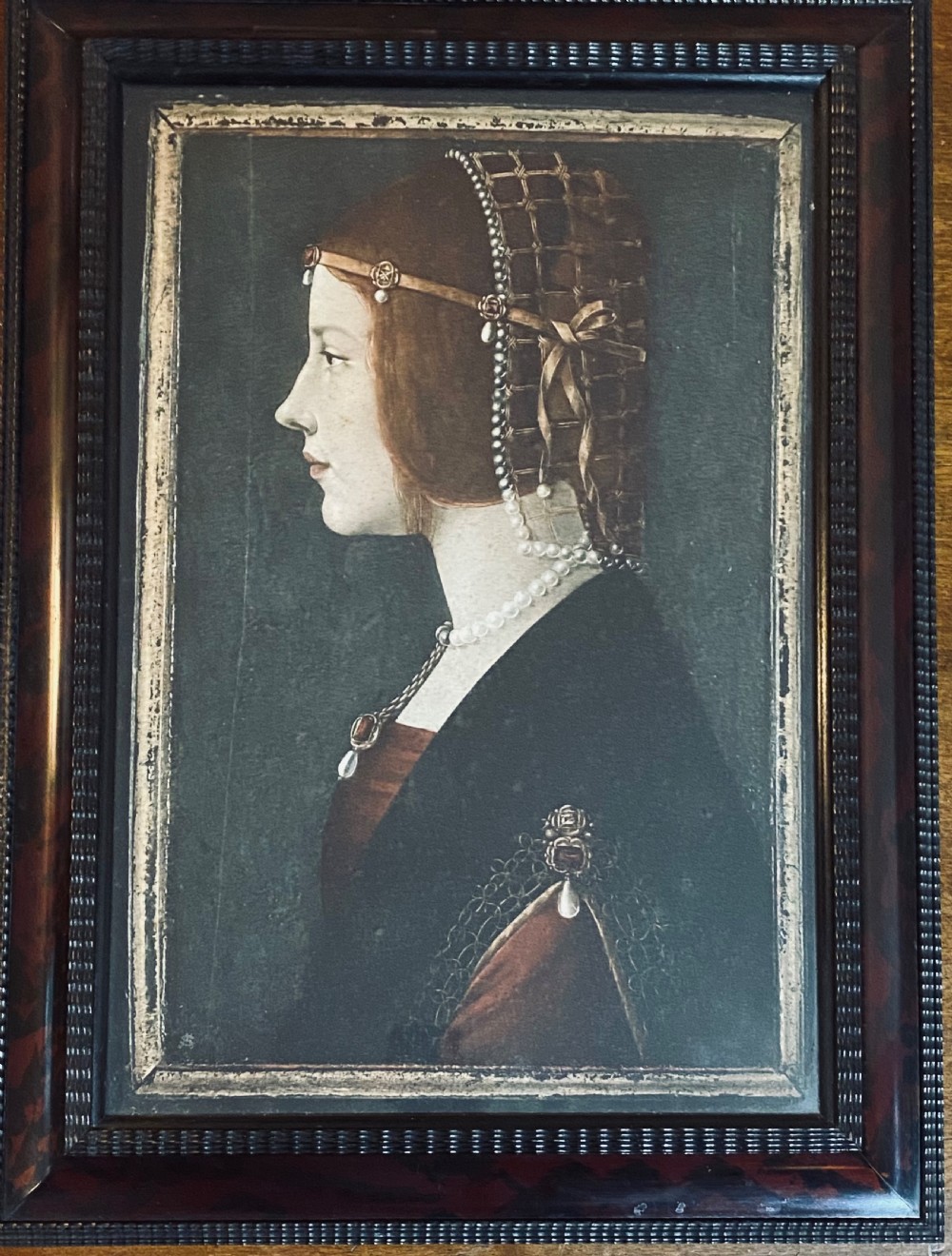 Antique Print of Beatrice d'Este by The Medici Society