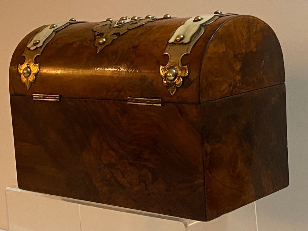 Burr Walnut Tea Caddy View III