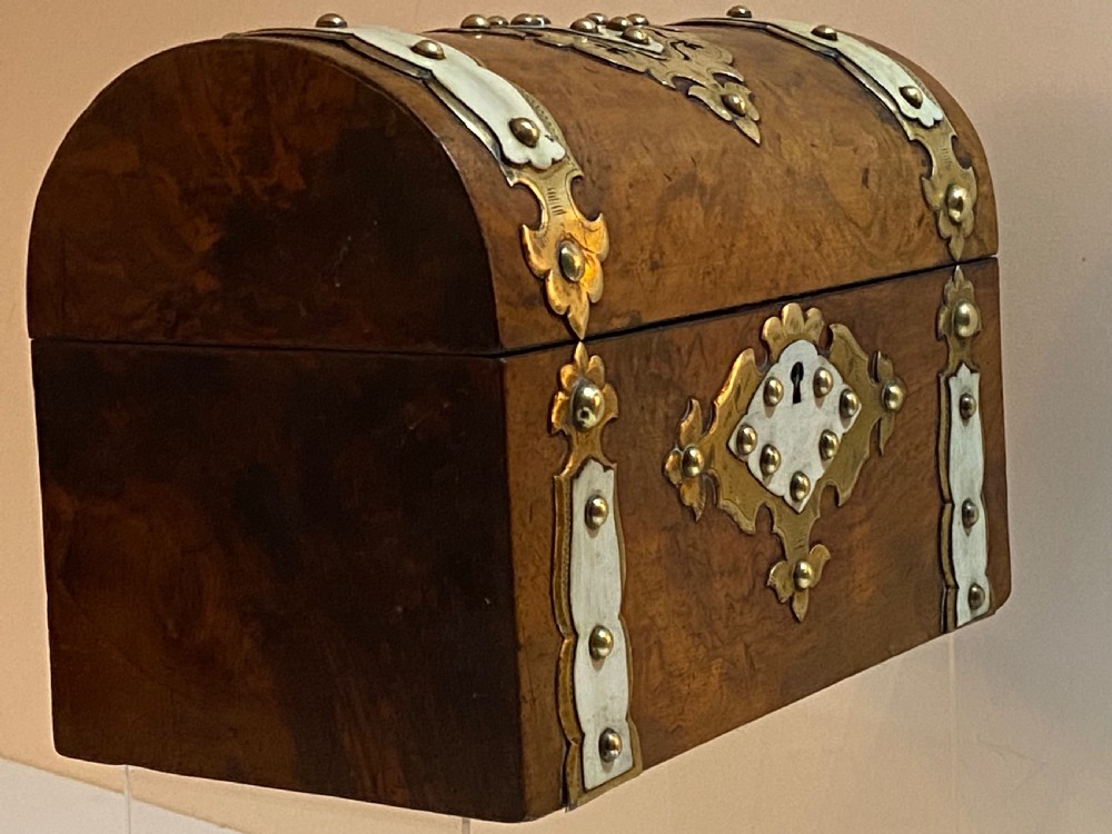 Burr Walnut Tea Caddy View IV