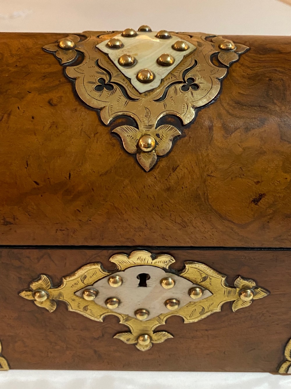 Burr Walnut Tea Caddy View VII
