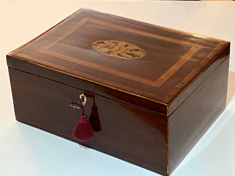 Georgian Mahogany Cross Banded Box