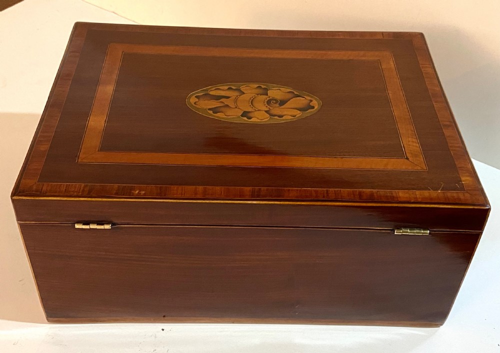 Georgian Mahogany Cross Banded Box View VI