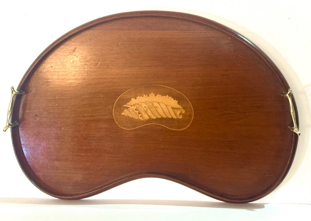 Edwardian Inlaid Mahogany Gallery Tray
