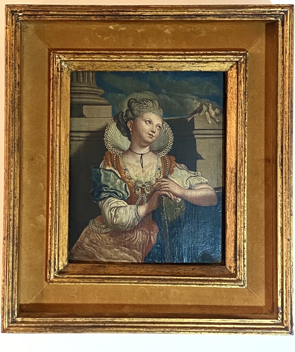 19th Century Continental Oil on Canvas
