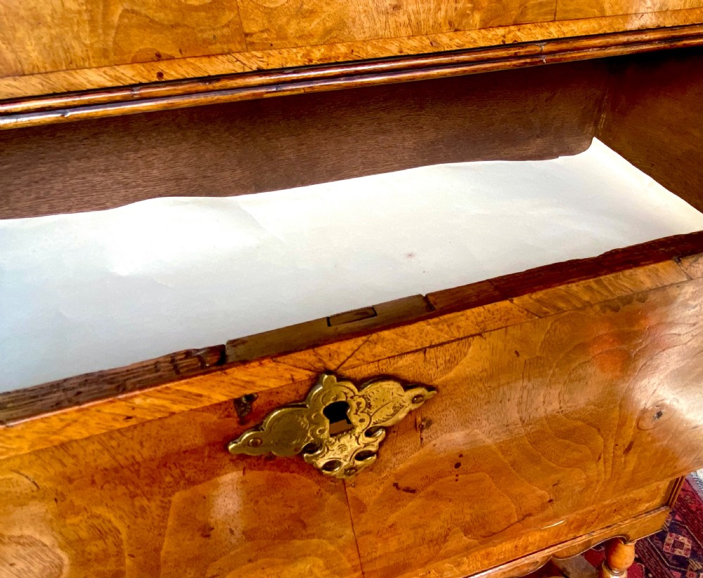Queen Anne Walnut Chest on Stand. Circa 1700 View IV