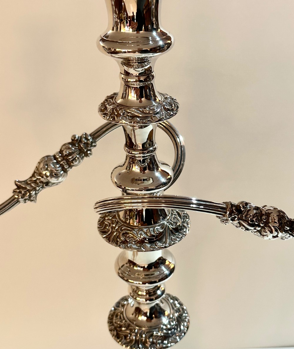 Antique Sheffield Silver Plated Candelabra View VII