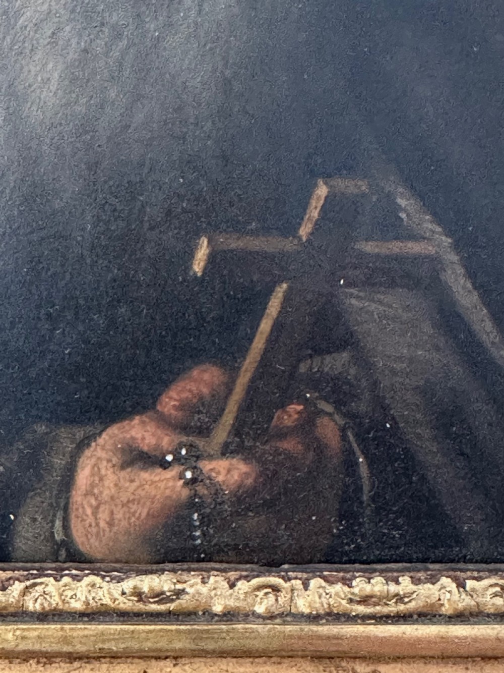 Oil on Board Depicting Half Portrait of a Monk  View IV