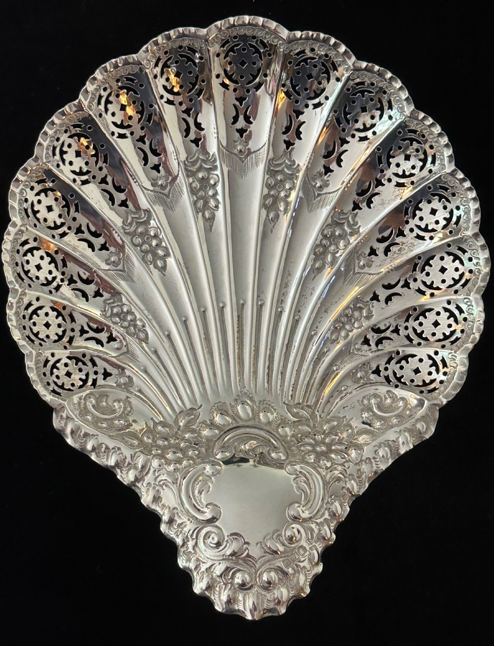 Large Silver Shell Dish