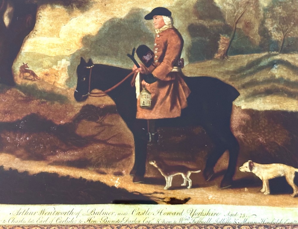 Georgian Reverse Coloured Engraving on Glass View II