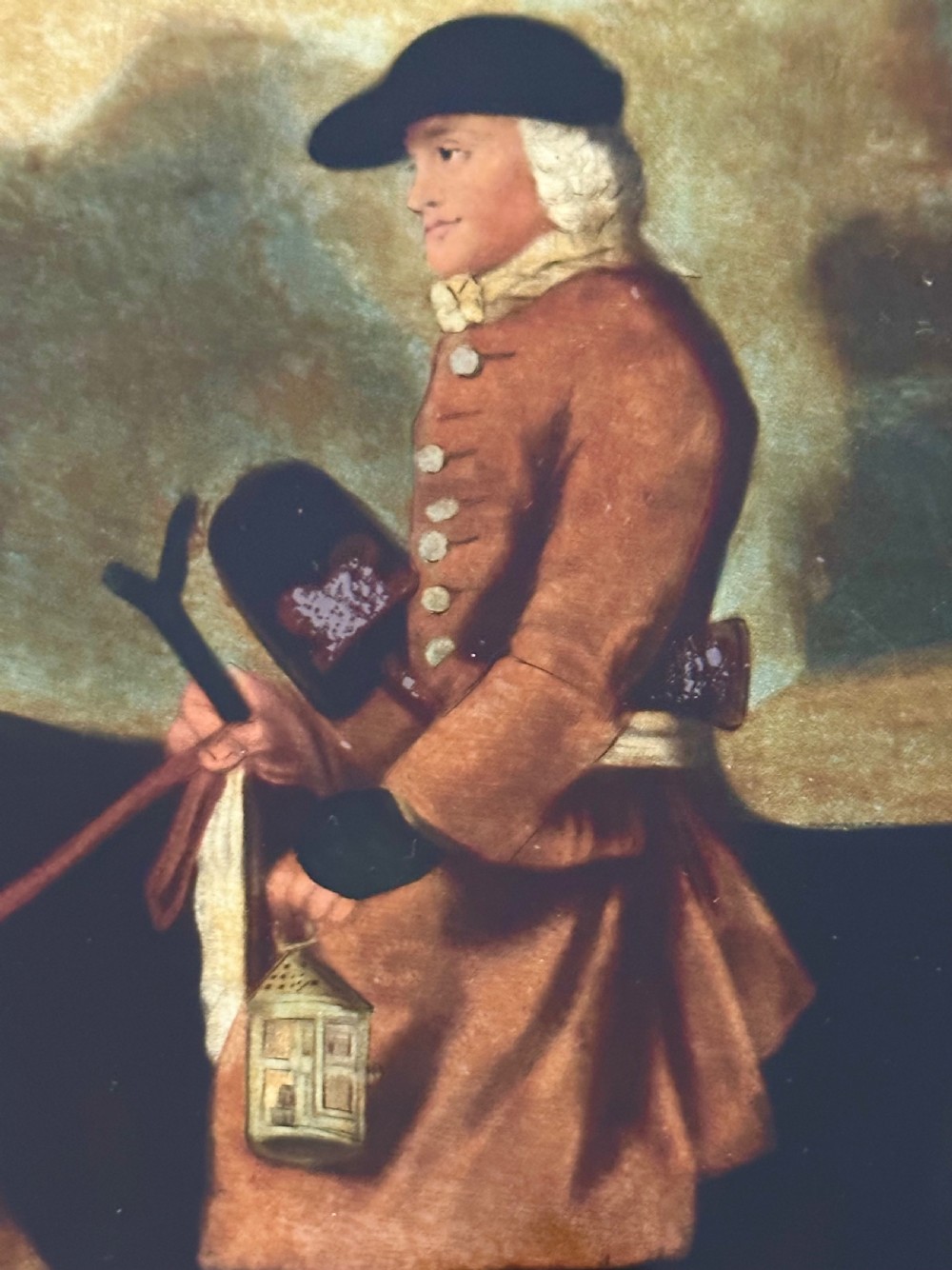 Georgian Reverse Coloured Engraving on Glass View III