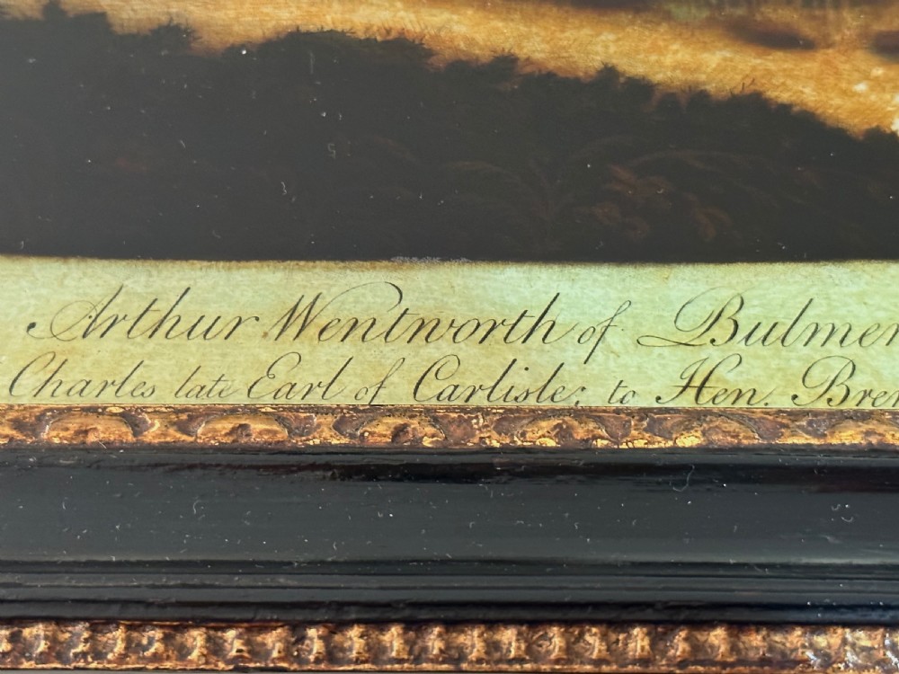 Georgian Reverse Coloured Engraving on Glass View IV