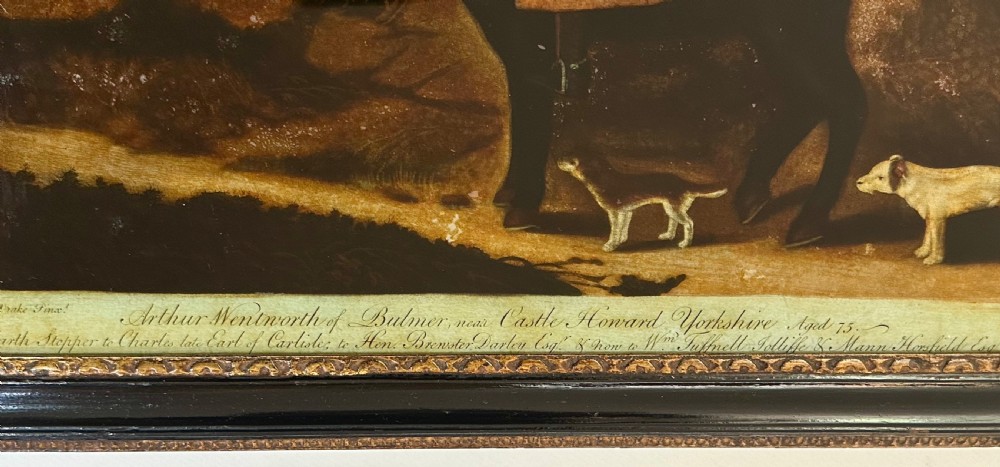 Georgian Reverse Coloured Engraving on Glass View V