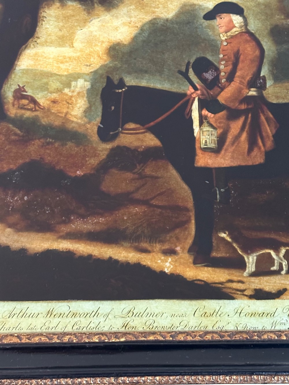 Georgian Reverse Coloured Engraving on Glass View VI