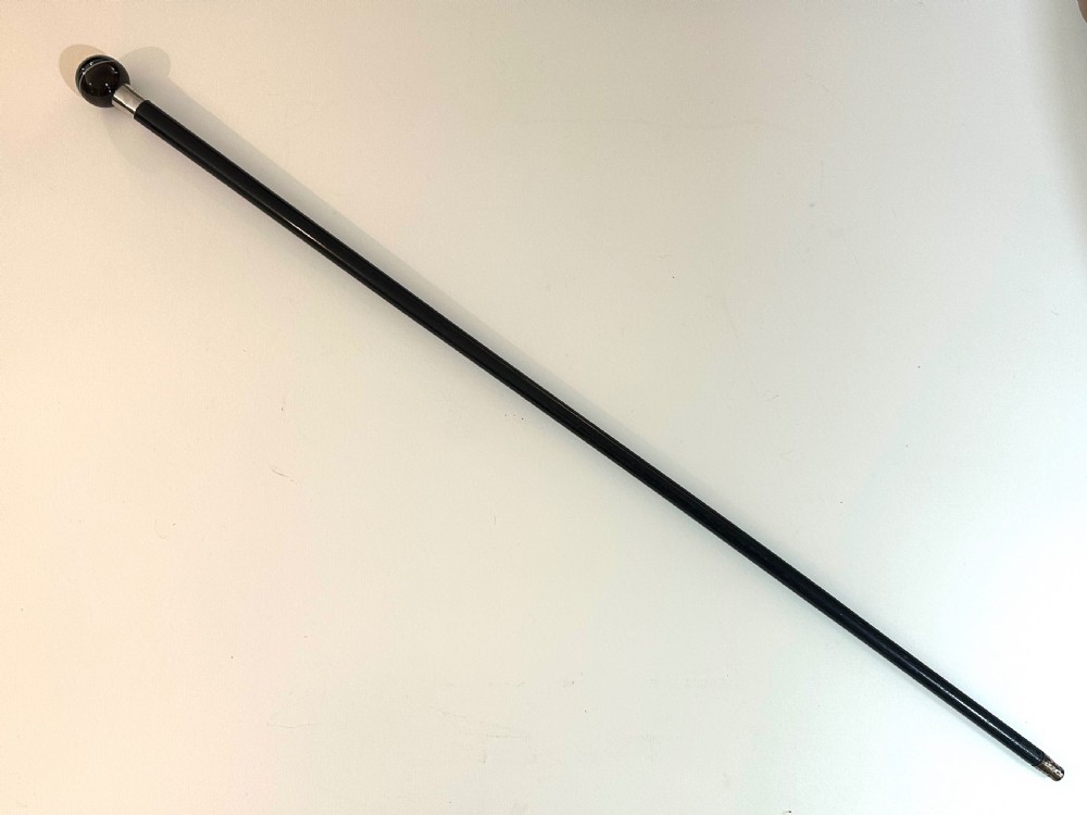 Walking Stick with Banded Agate Knob. 1880 