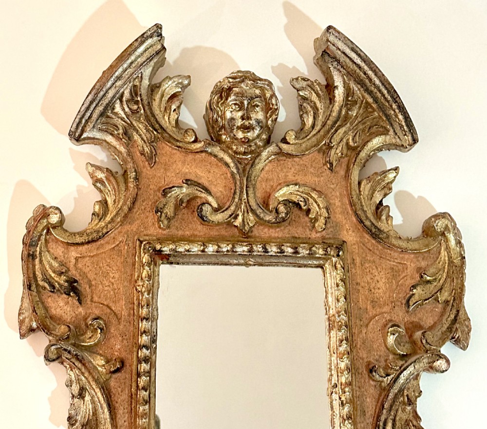 Pair of Continental Carved Wooden Mirrors View III