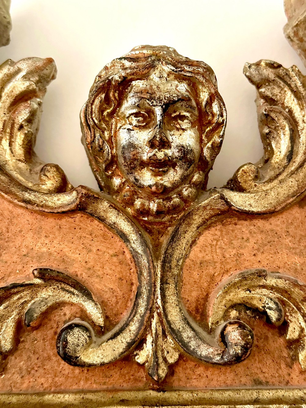 Pair of Continental Carved Wooden Mirrors View IV