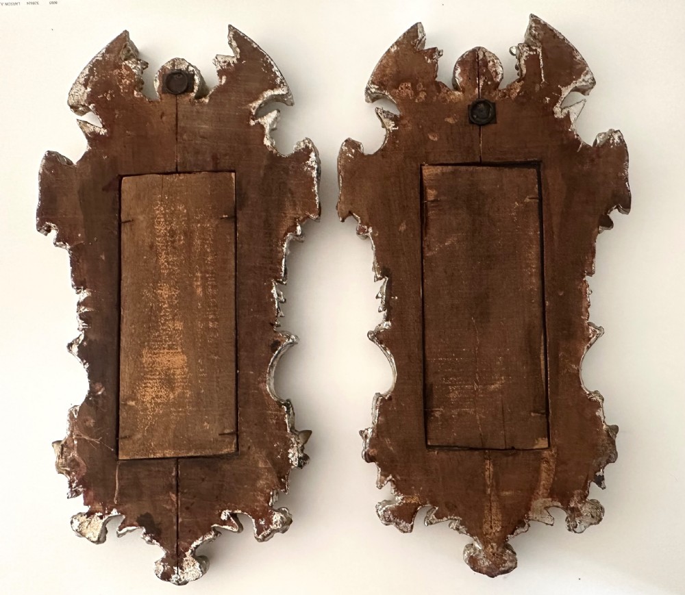 Pair of Continental Carved Wooden Mirrors View VII