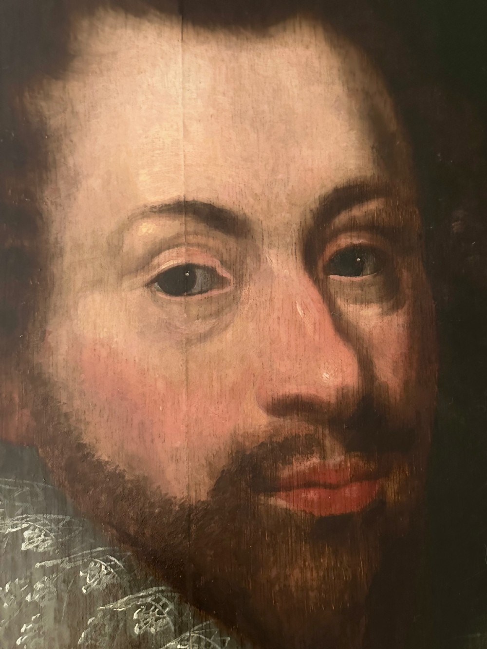 Oil on Panel Portrait of Nobleman Circa 1620 View II