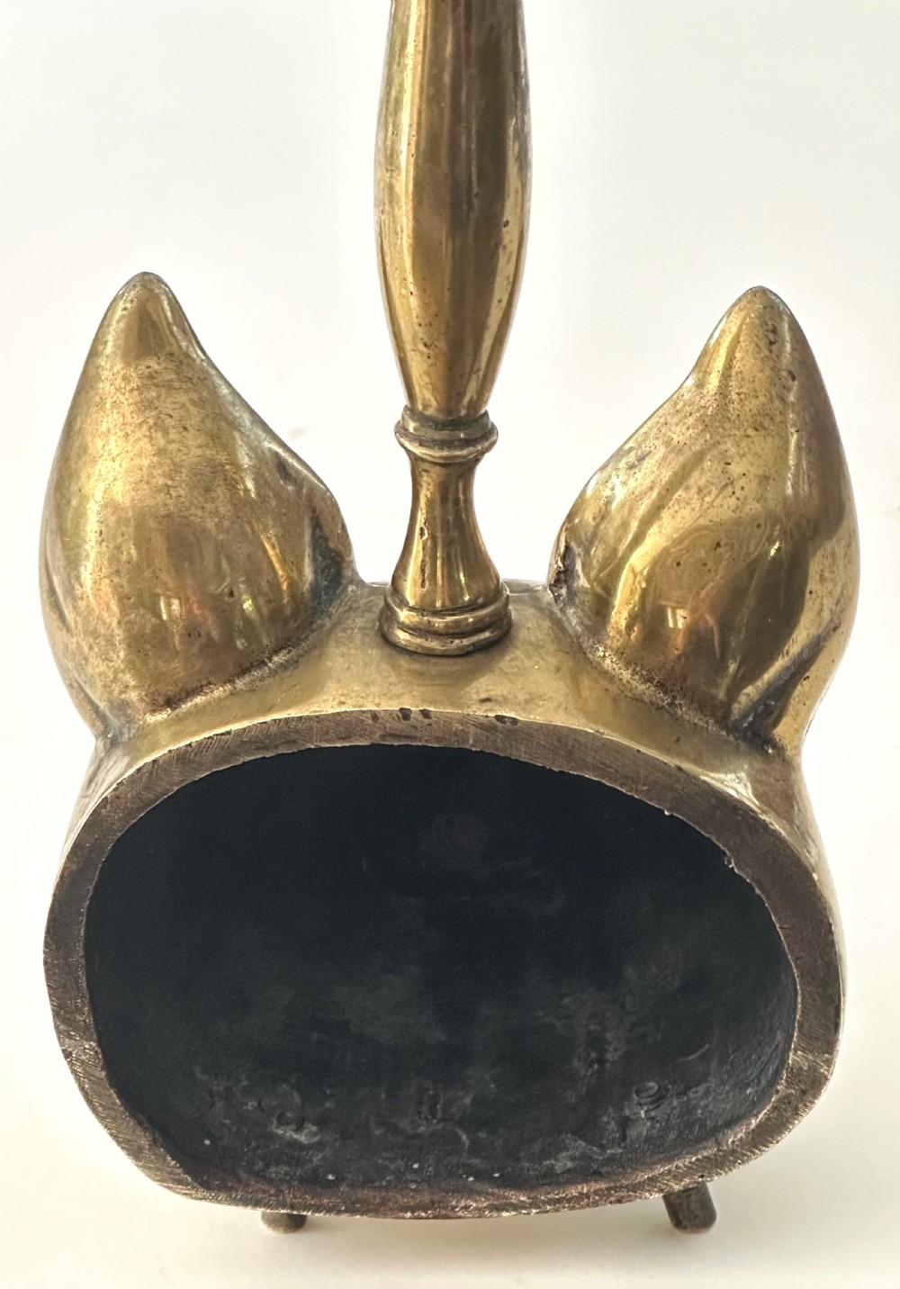 Fox Mask Doorstop in Brass  View IX