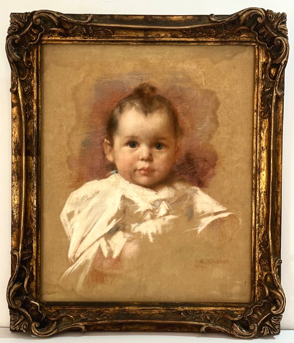 Portrait in Pastel by René Joseph Gilbert (1858-1914)