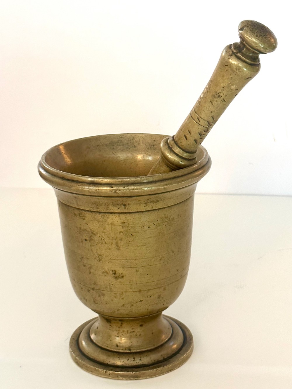 Bronze Pestle and Mortar View II