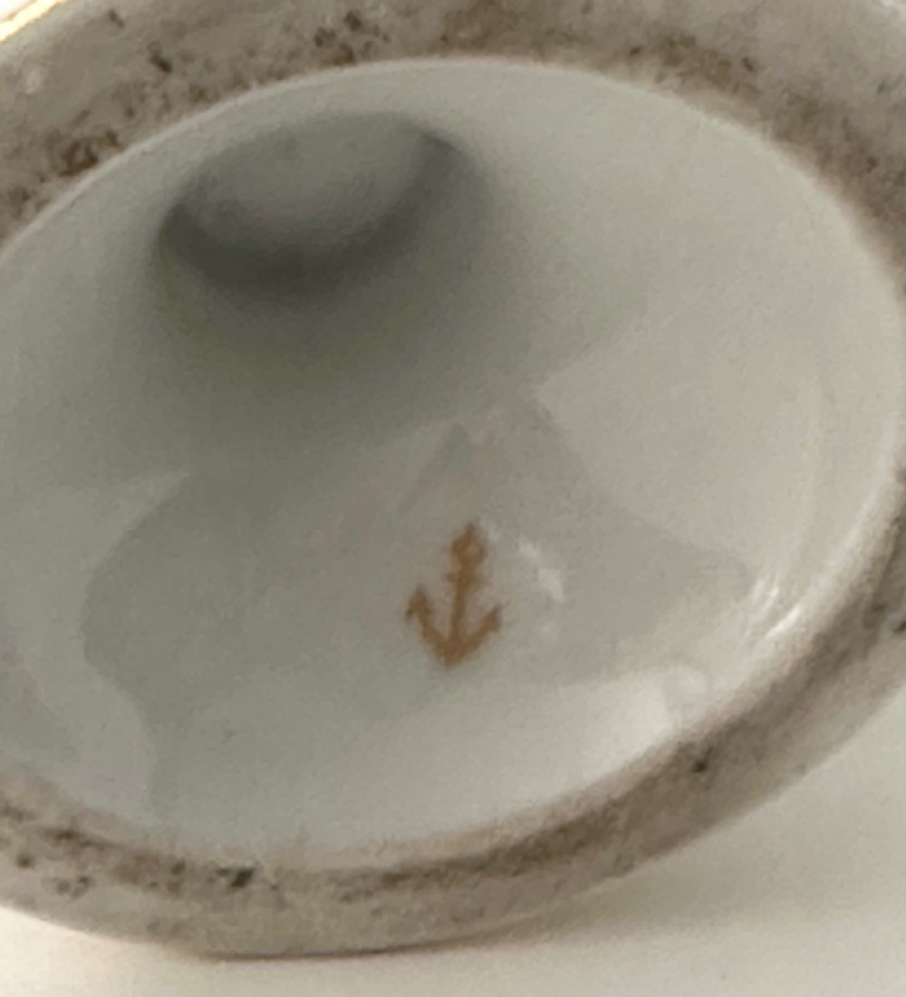 Pair of Chelsea Gold Anchor Vases. View V