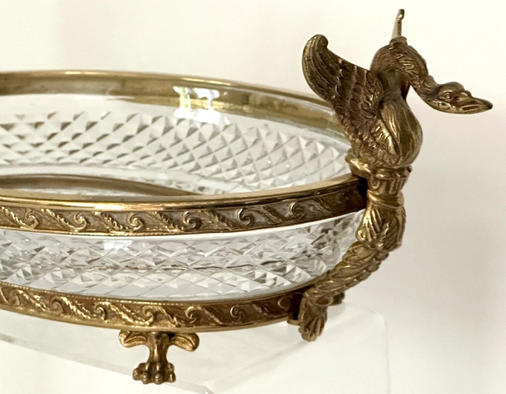 Cut Glass and Gilt Metal Bowl View II