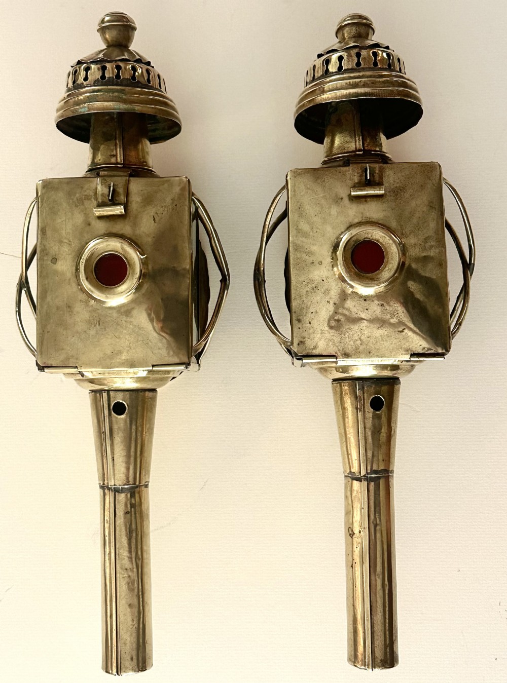 Pair of Brass Carriage Lamps View VII