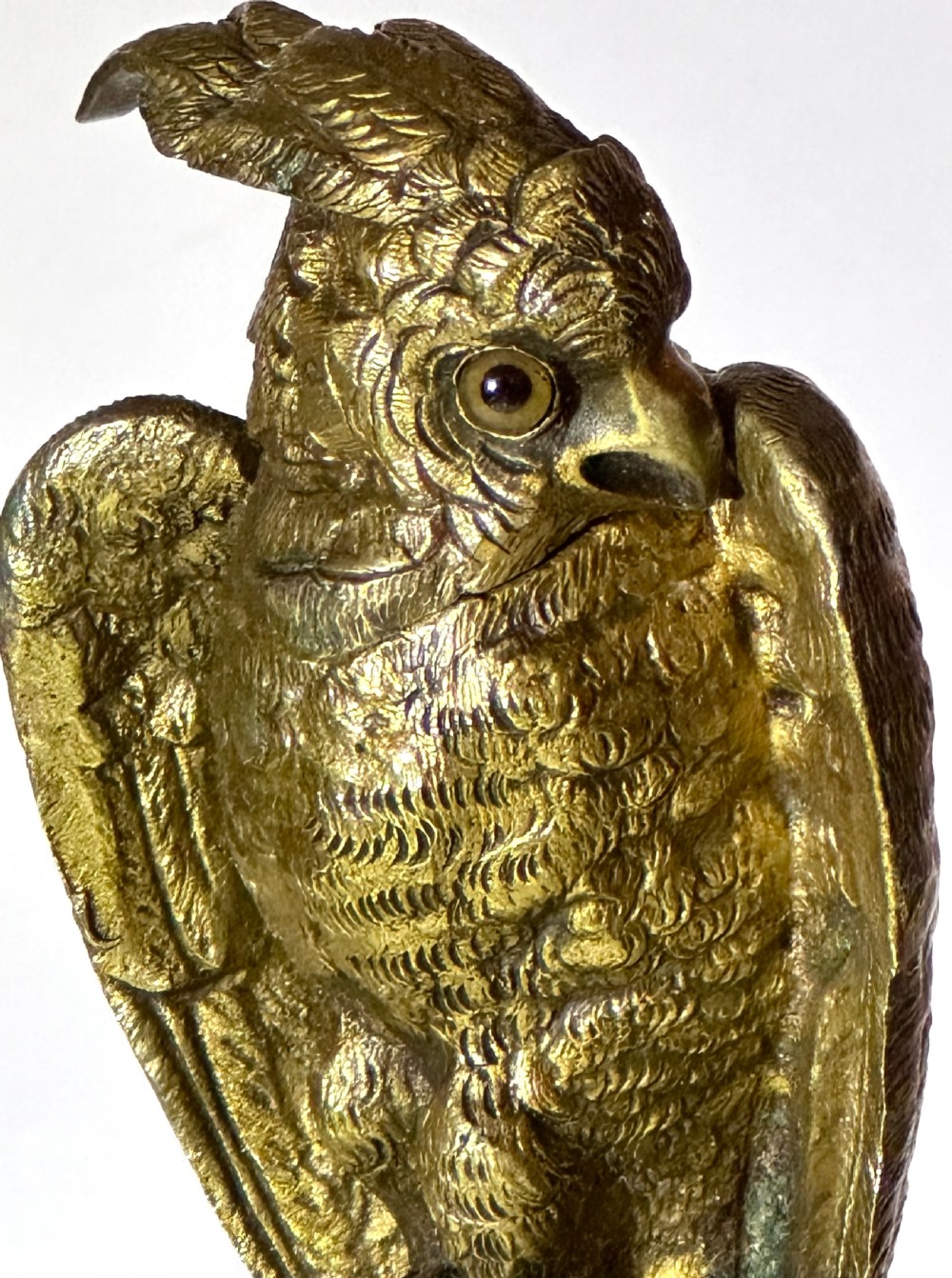 Gilt Metal Desktand with a Cockatoo View IV