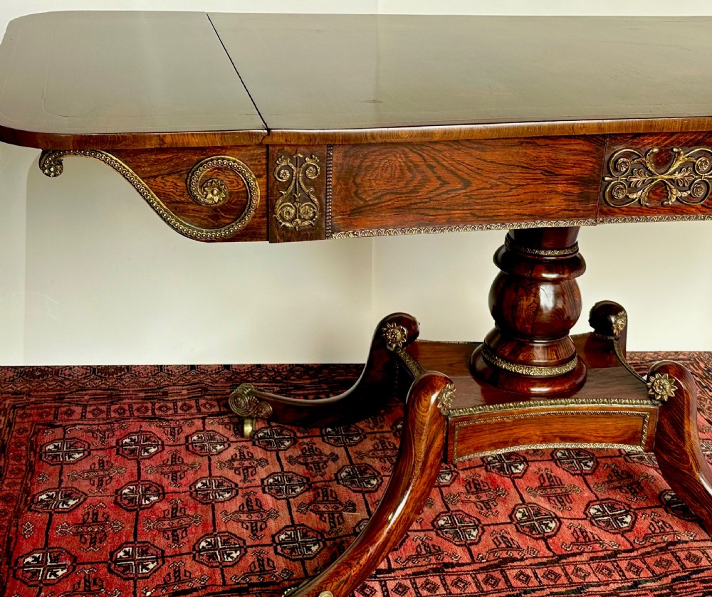 Regency Rosewood Sofa Table View IV