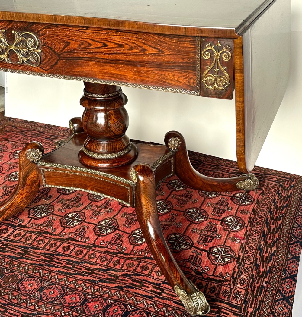 Regency Rosewood Sofa Table View V