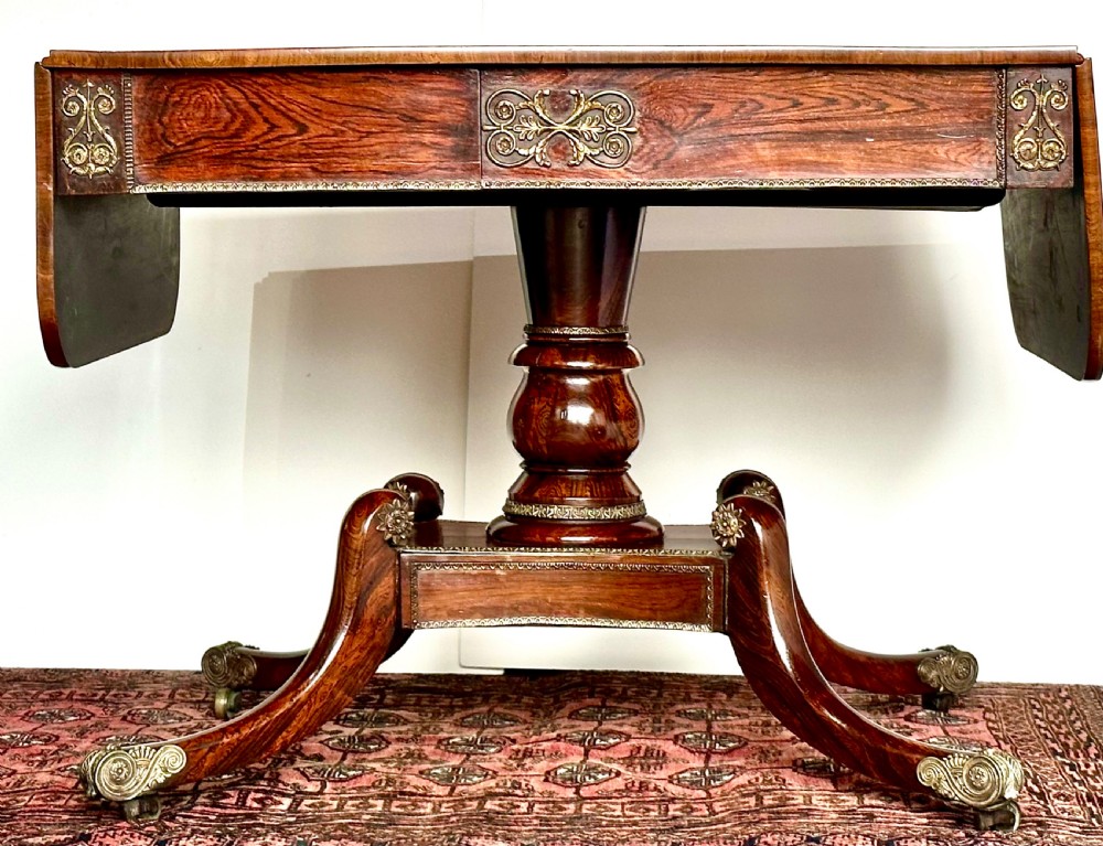 Regency Rosewood Sofa Table View VI