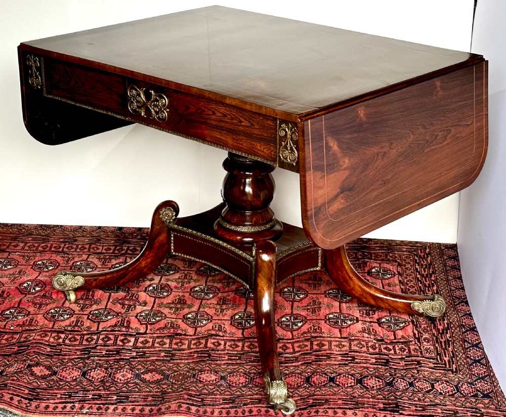 Regency Rosewood Sofa Table View VIII