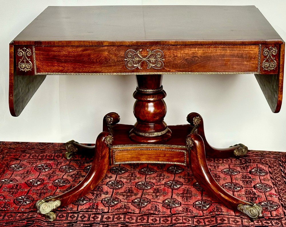 Regency Rosewood Sofa Table View XII