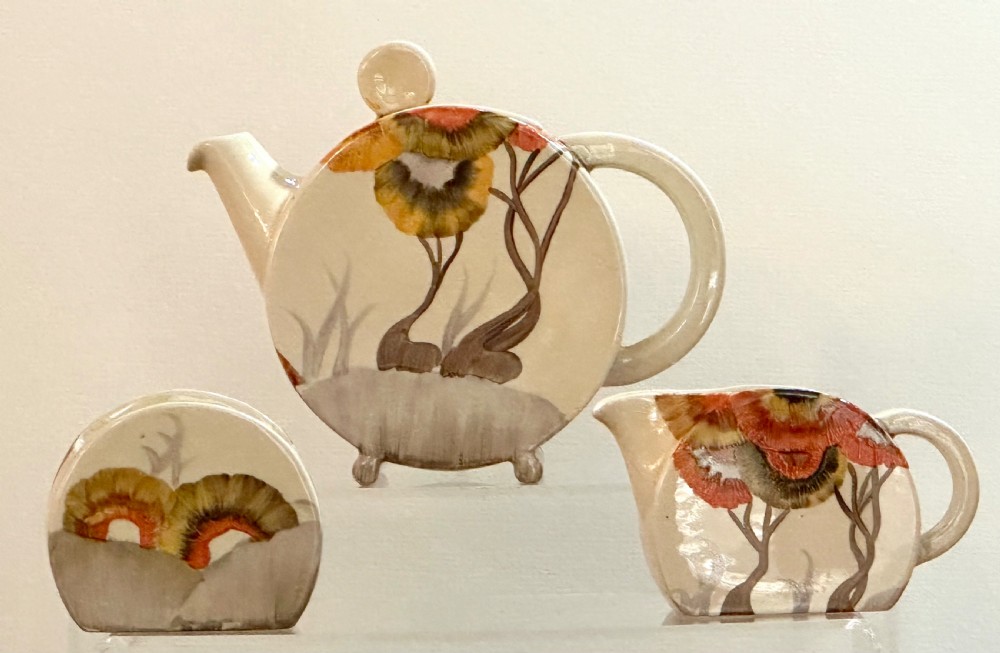 Clarice Cliff Bizarre Pattern Teaset View V