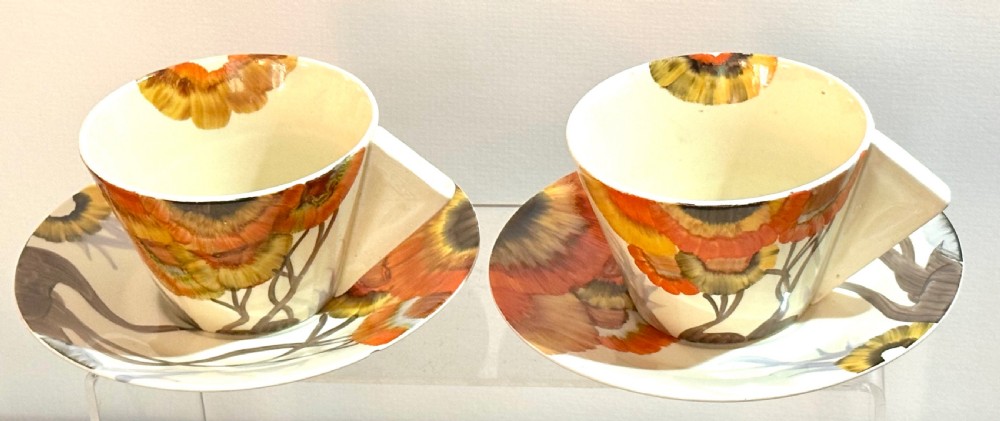Clarice Cliff Bizarre Pattern Teaset View VII