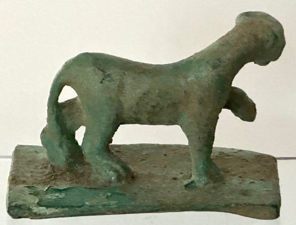 Roman Panther in Bronze. 100AD View VI