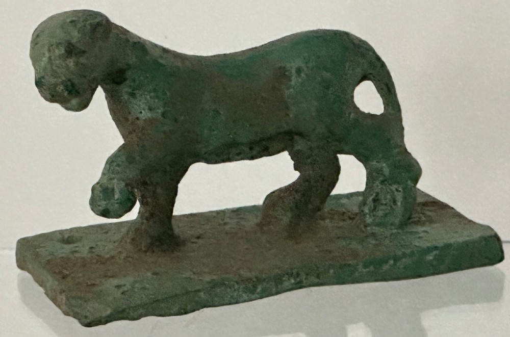 Roman Panther in Bronze. 100AD View IX