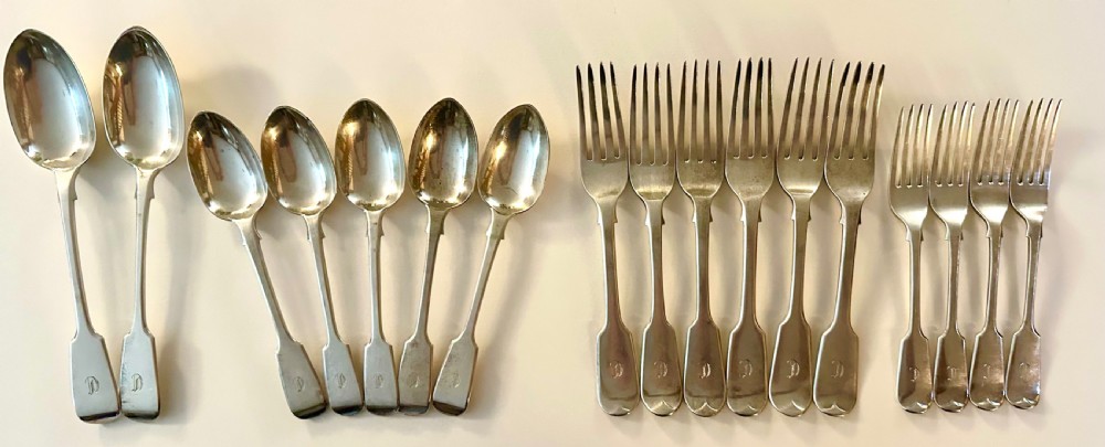Solid Silver Cutlery dated 1901 View II