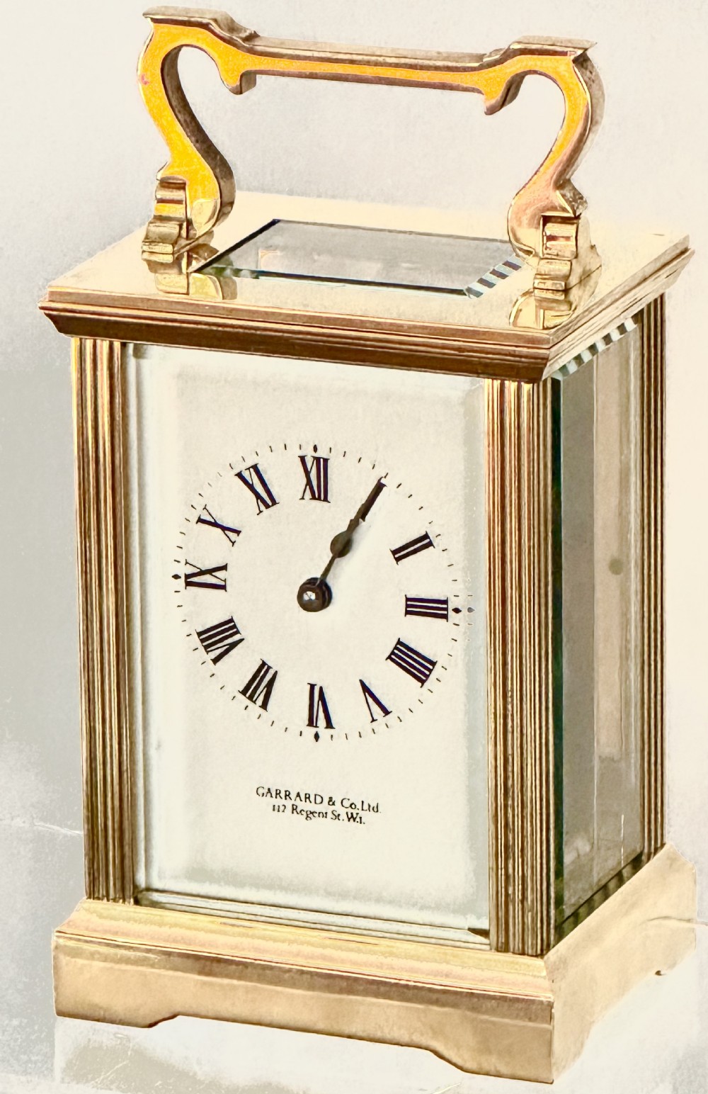 Brass Cased Carriage Clock by Garrard & Co.