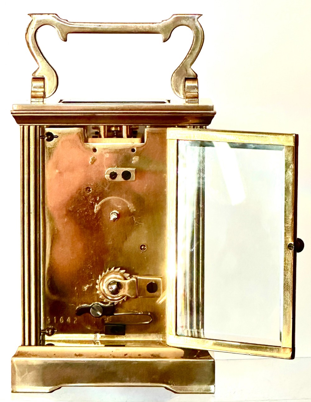 Brass Cased Carriage Clock by Garrard & Co. View VI