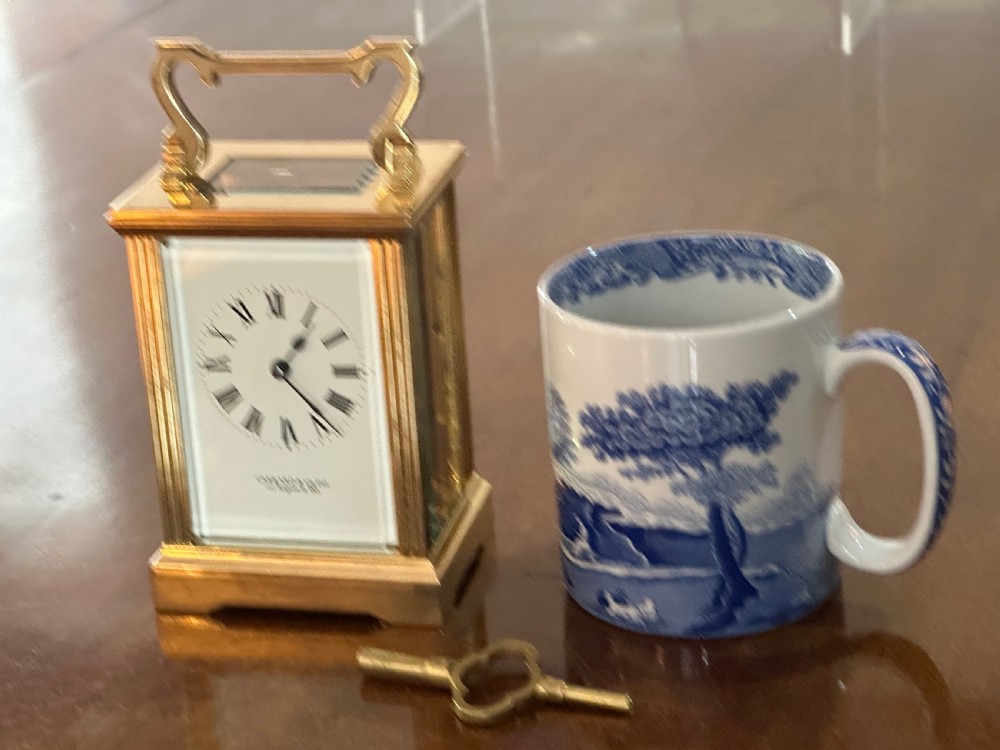 Brass Cased Carriage Clock by Garrard & Co. View IX