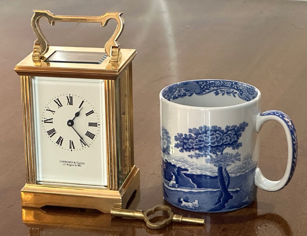 Brass Cased Carriage Clock by Garrard & Co. View X